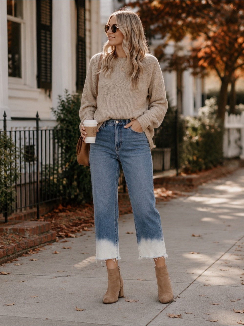 Mudpie Framed Hem Cropped Jeans